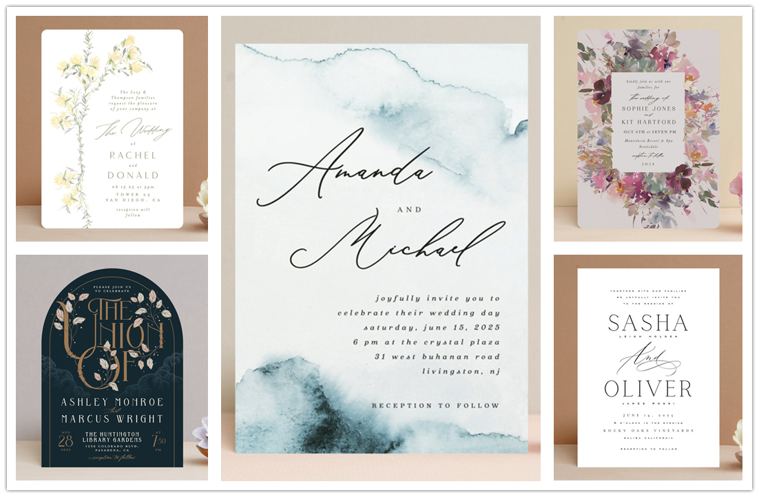 7 Unique and Timeless Wedding Invitations